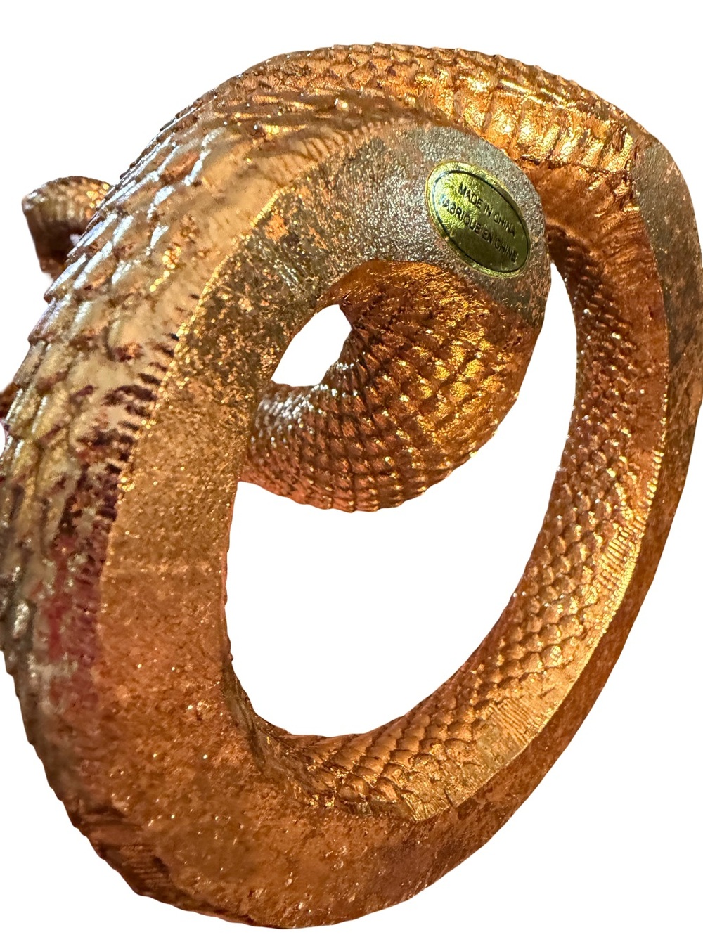 Christian Siriano NWT Halloween Gothic Gold Snake Candle Holders - Qty of 2 - Picture 5 of 8